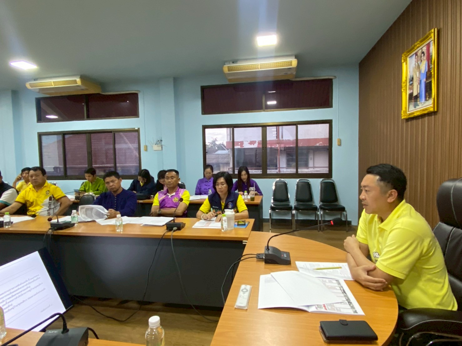 พช.เทิง ร่วมประชุมคณะกรรมการประเมินผลและติดตามการดำเนินงานขับเคลื่อนโครงการหมู่บ้าน/ชุมชนสีขาวปลอดยาเสพติดอำเภอเทิง จังหวัดเชียงราย ณ ห้องประชุมพระธาตุจอมจ้อ ที่ว่าการอำเภอเทิง จังหวัดเชียงราย