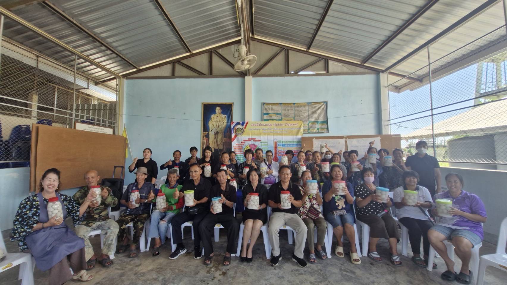 พช.เทิง ติดตามการดำเนินงานโครงการหมู่บ้านเศรษฐกิจพอเพียง ณ บ้านตุ้มใต้ หมู่ที่ 9 ตำบลงิ้ว  อำเภอเทิง จังหวัดเชียงราย